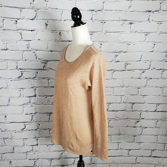 One Teaspoon Bronze Metallic Knit Sweater - Picture 2 of 6